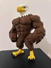 American GigaChad Eagle – Patriotic Muscle Eagle Figure