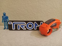 Retro Tron logo display & magnet sign for Vintage Tron collection display