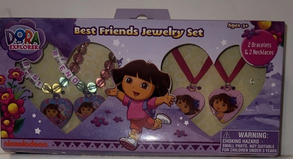 DORA THE EXPLORER BEST FRIENDS JEWELRY SET FOR GIRLS AGES 3+ NEW & RARE