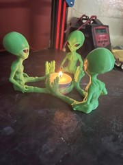 Alien Action Figure-Tea Candle Holder