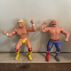 Two 1984 WWF WWE TITAN Wrestling Figures Vintage 80s Toys