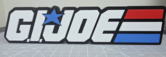 GI JOE Logo Sign – 11″ Long Free Standing Cobra Display Sign