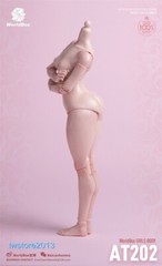 US Worldbox 1:6 AT202 Pale Skin Plump Hip 12 inch Female Action Figure Body Toys