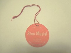 1950’s 60’s STAN MUSIAL Hartland Baseball figure custom Hang Tag