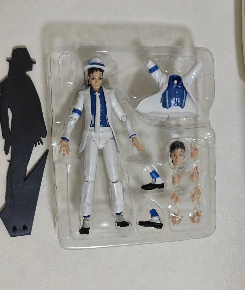 Michael Jackson Smooth Criminal Moonwalk Action Figure Movable MJ Model Toy Gift