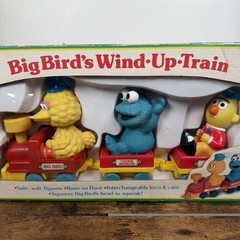 VTG Big Bird’s Wind Up Train Sesame Street Tyco Preschool Bert Cookie Monster
