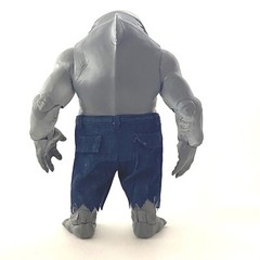 KC-KSPT-BU: Custom Fabric Cut off denim Shorts for McFarlane King Shark
