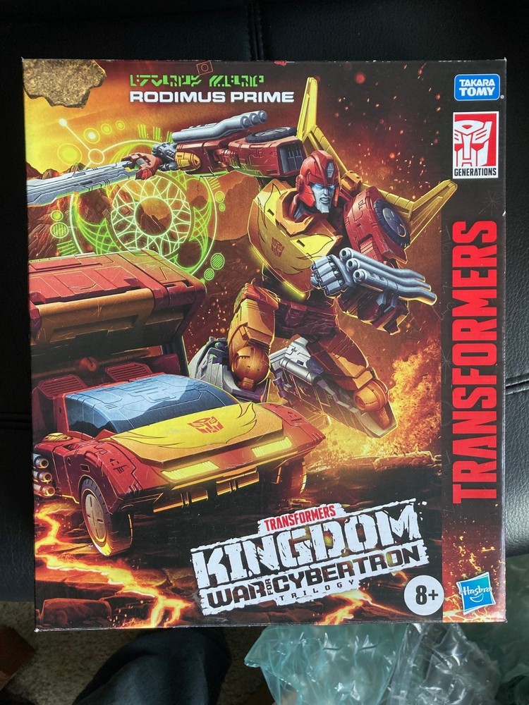 Transformers WFC Kingdom Commander Class Rodimus Prime never been opened.