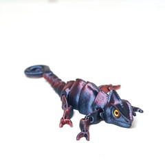 8.3inch 3D Printed Lizard Model,Articulated Animals Figure,Fidget Toy Home Decor