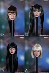 SUPER DUCK 1/6 KPOP South Korea Star Girl Head Sculpt For 12”Action Figure Body