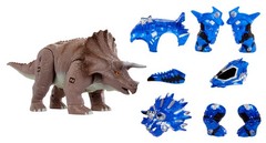 Armorsaurs Armor-Up Triceratops Dinosaur Cobalt Toy Figure with 7 Removable Armo