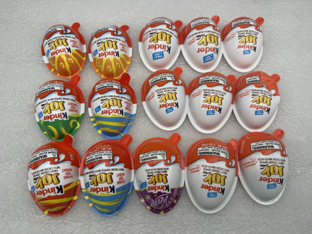 Kinder Joy TOYS ONLY – 15 pieces Mix Unopened *read- see photos