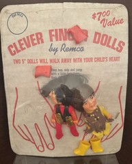 Vintage 1970s Remco Clever Finger Dolls THE MONKEES Davy Mickey SEALED!!