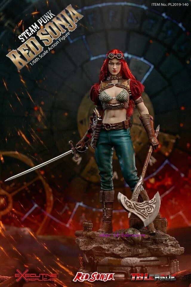 TBLeague 1/6 PL2019-140B Punk Red Sonja Female DELUXE Figure Phicen New