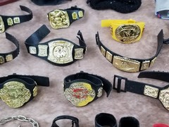 Lot WCW WWE WWF Aew Raw Smackdown Wrestling Action Figure Accessories Title Belt