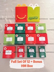McDonalds Toys AU 2025 Christmas Grinch Ornament &Card Full Set Of 12 Collection