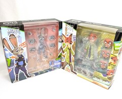 Kaiyodo Movie Revo Zootopia Judy Hopps & Nick Wilde Set Figure Complex Revoltech