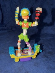Slammers “Ding Dang” Skateboarder Skater with skateboard-made by Mattel 1990