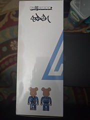 Albino & Preto Be@rbrick Medicom Bearbrick 100% and 400%