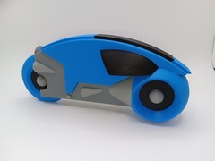 Retro Lightcycle Blue for Vintage Tron action figures and light cycle toys