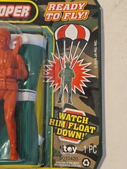ARMY COMMAND PARATROOPER TOY 24″ parachute 2016 Jaru skydiving figure #425 New