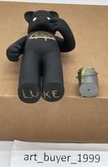 Luke Chueh Target Black & Gold Vinyl Figure SIGNED Box & Bear Munky King LE 500