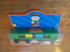 2001 Learning Curve Wooden Thomas Train Box Cars! New!
