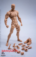 US Wind Toys 1/12 Flexible Man Jointed 6″ Male Action Figure Head Body Model Toy