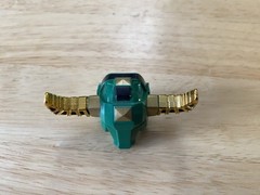 Power Rangers Original Bull Head Green Helmet with Horns Zeo Megazord – Original
