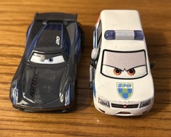 DISNEY Metal Pixar Cars 2 Jackson Storm & Alex Carvill