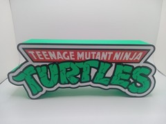 Retro TMNT logo teenage mutant ninja turtles lighbox sign collection display