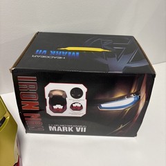 Iron Man Mark VII Headgear 1:1 Helmet LED Eyes Gold CG7248 Wearable New in Box