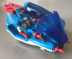 Captain America Vintage Marvel Secret Wars Action Figure 1984 – W/Motorcycle.