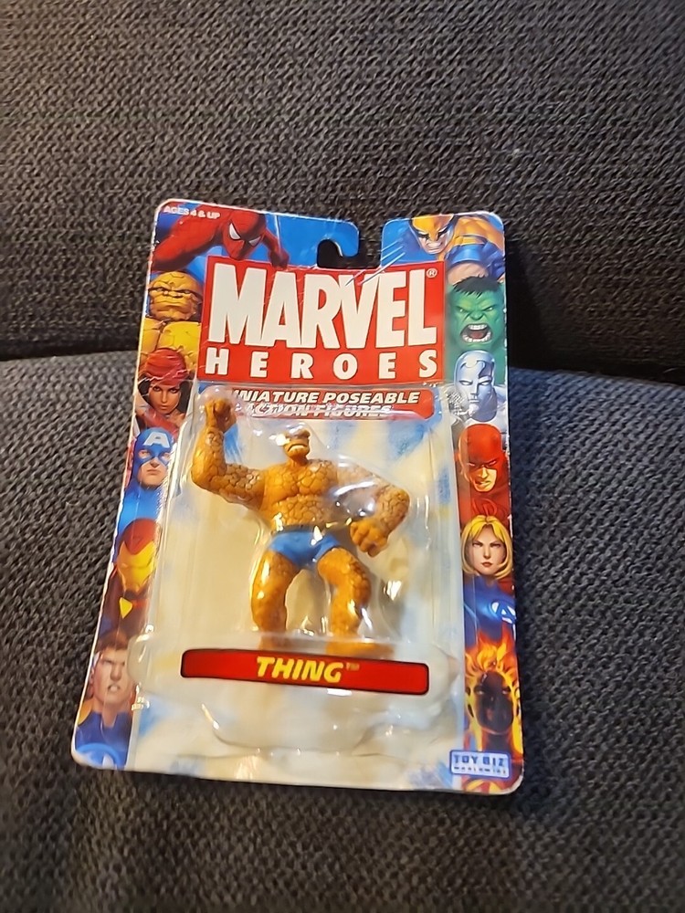 2005 ToyBiz Marvel Heroes Miniature Poseable Action Figures Thing NIB
