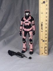Mcfarlane Halo Reach Series 3 Spartan Air Assault Pink Figure Complete