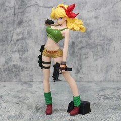 24CM Dragon Ball Blonde Launch PVC Anime Figure Collectible Statue Model Toy Gif