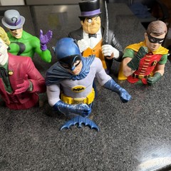 Diamond Select Toys Batman 1966 Classic TV Series Vinyl Bust Bank Lot Of 5