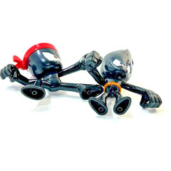 Two NINJA KIDZ TV Cartoon Game Figure Toys 1 pcs no weapon