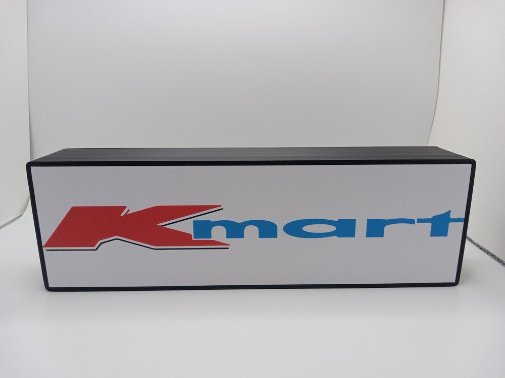 Retro K-Mart logo 10″ lightbox sign kmart retro (logo used from 1969-1990) Kmart