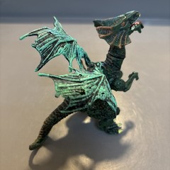 Winged Blue Green Dragon Articulated 4″ Tall Mythical Fantasy Monster Toy Figure