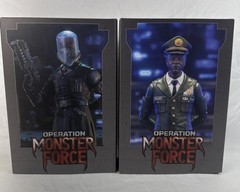 Operation Monster Force Action Figure Lot: Doctor Caligari And General Brown NIB