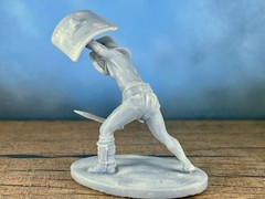 Handcrafted Gladiator Resin Figurine 80mm Collectible Sculpture