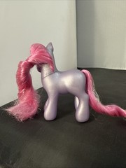 My Little Pony G3 PETAL BLOSSOM 2002 Hasbro Long Styled Pink Tinsel Hair MLP
