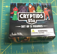 New Cryptids USA set of 5 figures by Archie McPhee Bigfoot, Mothman, and more!