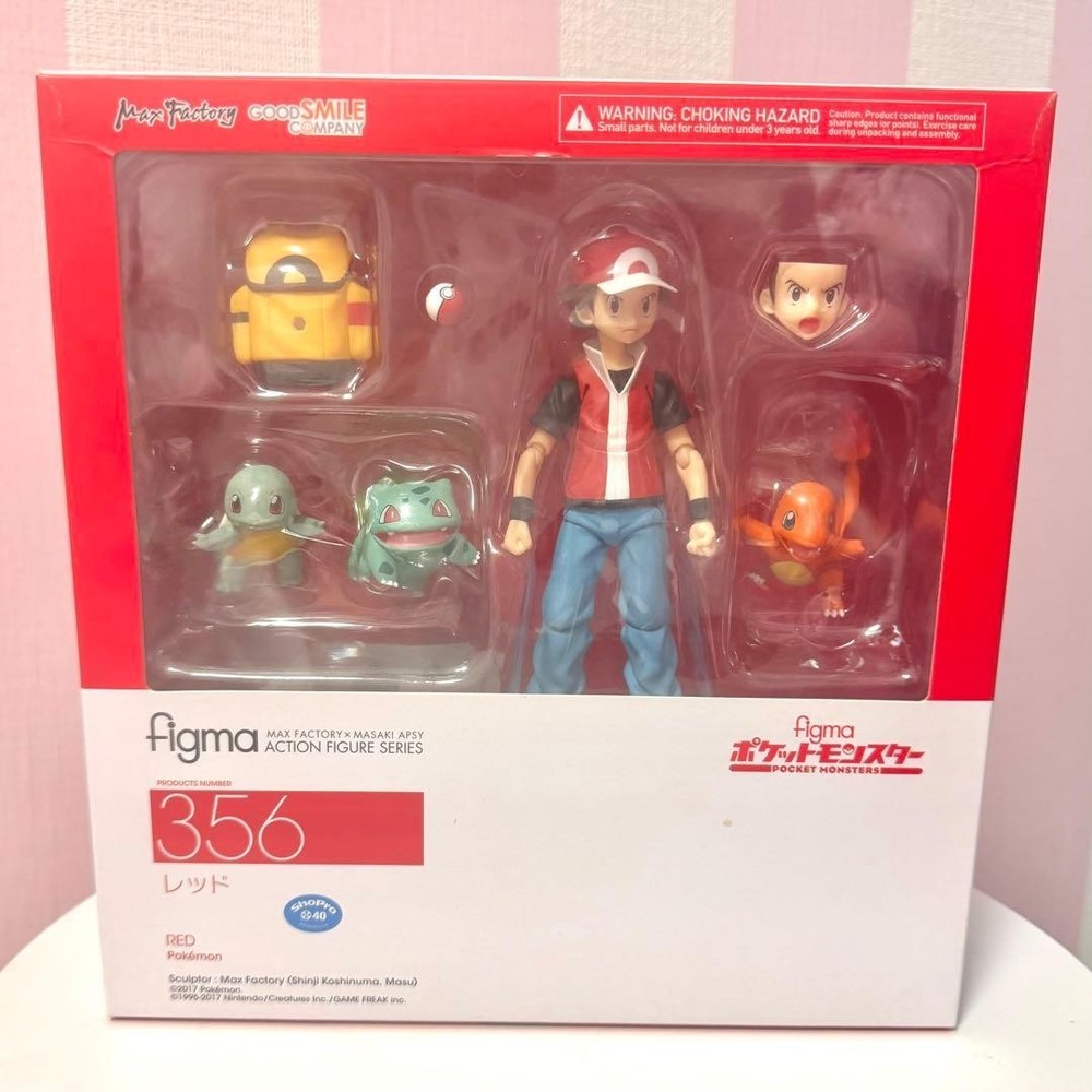 figma 356 Pokémon Red Action Figure (Bulbasaur, Squirtle, Charmander)