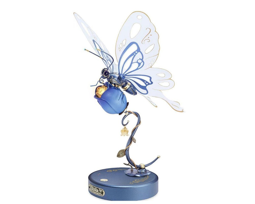 Robotime ROKR Butterfly DIY Mechanical 3D Puzzle (Blue) [ROEMI05B]
