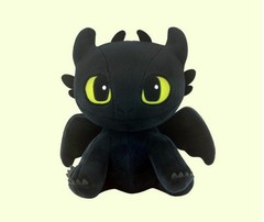 How to Train Your Dragon Toothless Light Fury Sitting Plush Doll 18cm Soft Toy