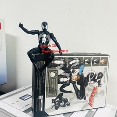 In Stock! MAF147 COMIC Spider-Man Black Venom Suit Action Figure CT Ver New 6in