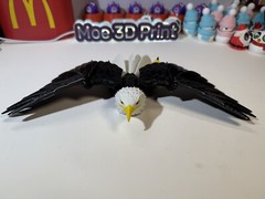 3D Printed Bald Eagle lifelike Animals Articulated Collectable Toy Gift
