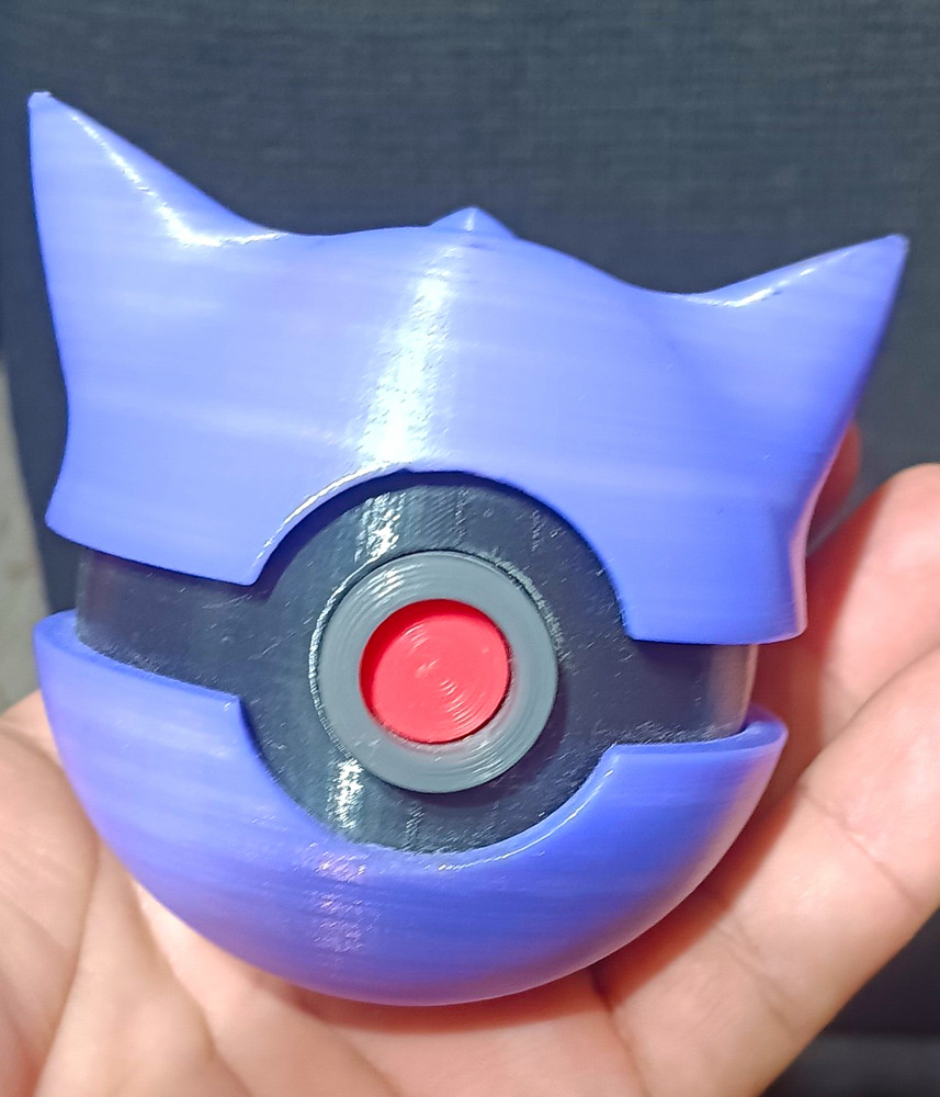 Gengar Pokémon Figure Plastic Toy/Prop, Purple Black Gray Red